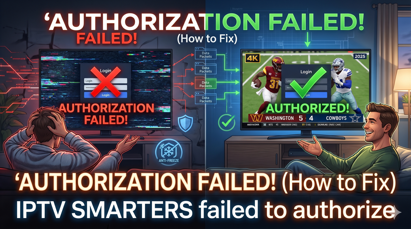 How to Fix the "IPTV Smarters Failed to Authorize" Error: 2026 Troubleshooting Guide 3 iptv smarters failed to authorize